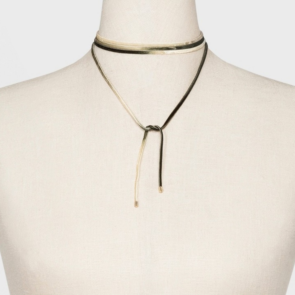 Women's Wrap Choker Velvet Ombre